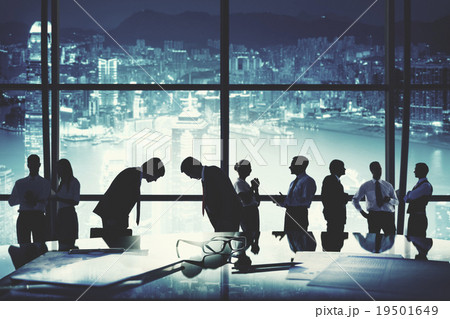 Business People Discussion Corporate Cityscape Concept 19501649