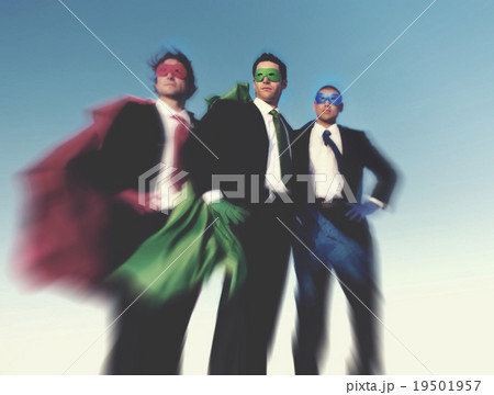 Strong Superhero Business Aspirations Confidence Success Concept Strong Superhero Business Aspirations Confidence Success Concept 19501957