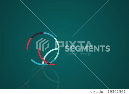 Vector outline minimal abstract geometric logo Vector outline minimal abstract geometric logo 19502561