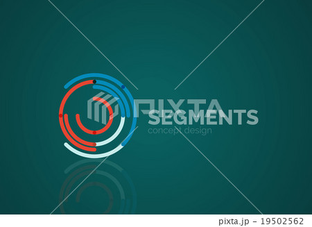 Vector outline minimal abstract geometric logo Vector outline minimal abstract geometric logo 19502562