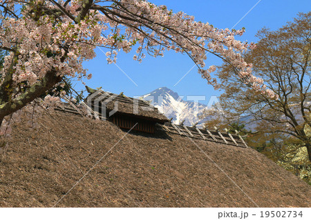 旧山内家住宅と磐梯山 旧山内家住宅と磐梯山 19502734