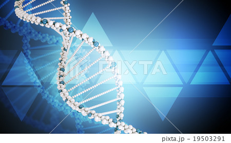 DNA molecule on blue DNA molecule on blue 19503291