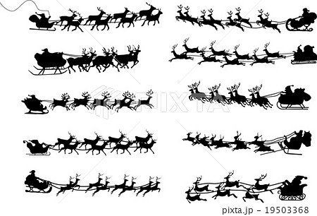 サンタクロースとソリ 19503368