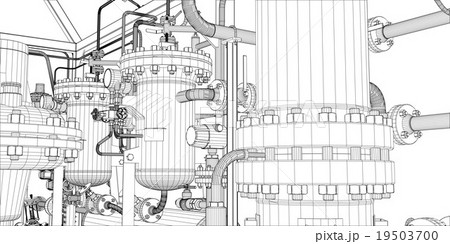 Illustration of equipment for heating system Illustration of equipment for heating system 19503700