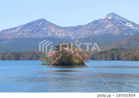 桧原湖の桜島 19503904