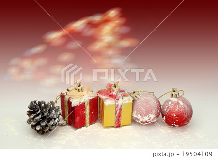 background with Christmas decoration 19504109