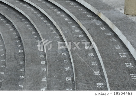 Staircase step with numbers at Kuching Town Mosque Staircase step with numbers at Kuching Town Mosque 19504463