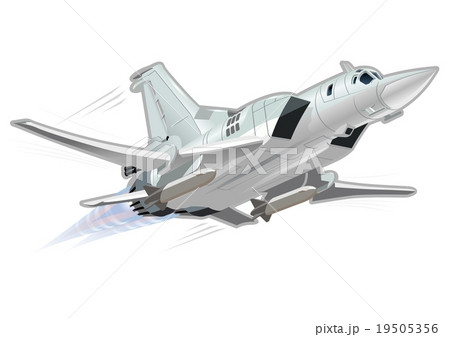 Cartoon Military Airplane 19505356