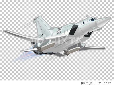 Cartoon Military Airplane 19505356