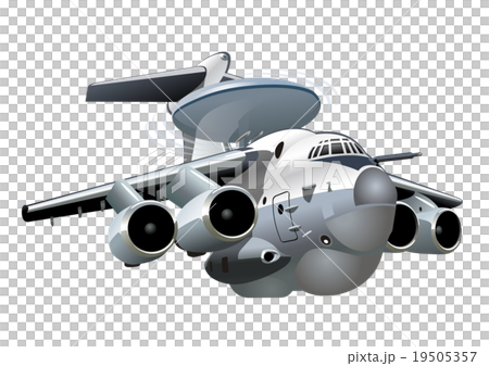 Cartoon Military Airplane 19505357