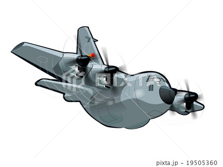 Cartoon Military Airplane 19505360
