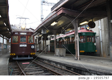 阪堺電鉄　161形電車　住吉公園駅 19505797