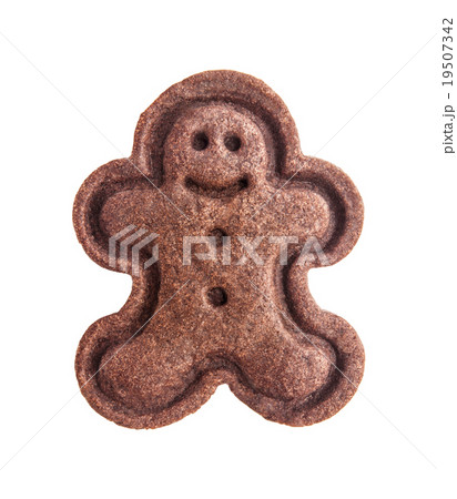 Gingerbread man isolated on white background 19507342