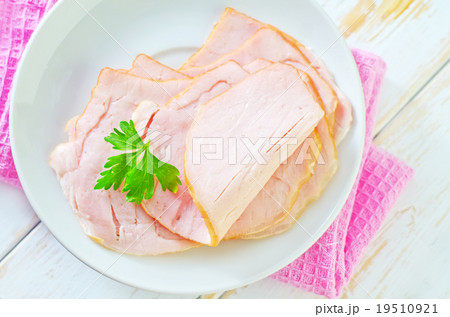 ham on plate 19510921