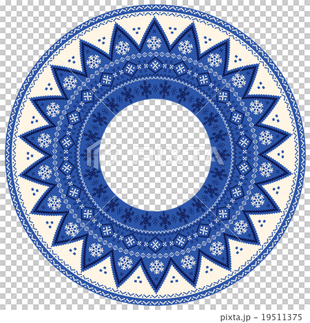 北歐模式，雪晶傳統聖誕針織裝飾圖案 19511375