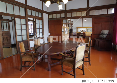 旧長野地方裁判所松本支部庁舎（長野県宝）　会議室より判事室　松本市歴史の里　　信州松本の歴史建築群 19511949