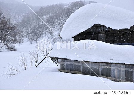 豪雪の山村／秋田県　由利本荘市 19512169