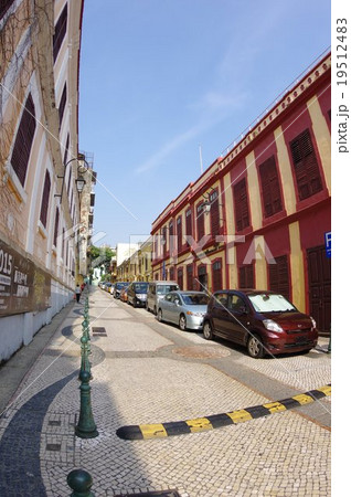 マカオ　ラザロ地区：中国　特別行政区　世界遺産・マカオ歴史地区 19512483