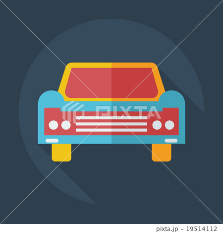 Flat modern design with shadow icons car Flat modern design with shadow icons car 19514112