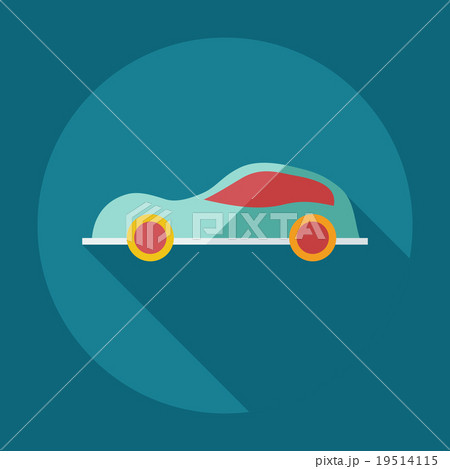 Flat modern design with shadow icons car Flat modern design with shadow icons car 19514115