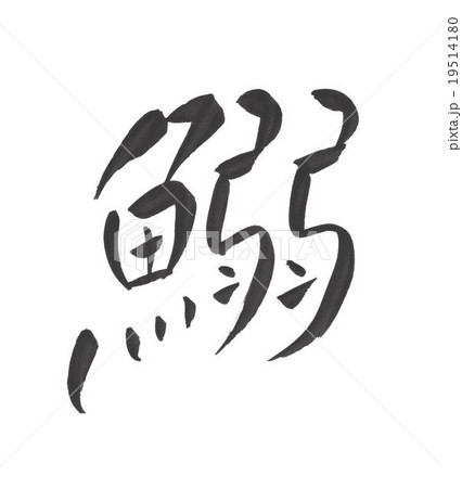 鰯 いわし イワシ 漢字 のイラスト素材