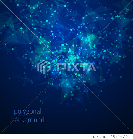 Abstract low poly geometric technology vector 19516770