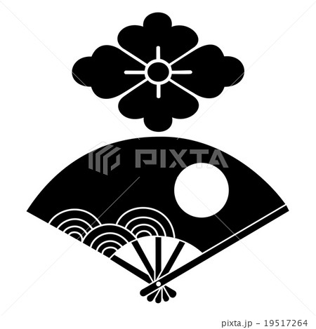 粟屋氏 花菱 扇 粟屋氏 花菱 扇 19517264