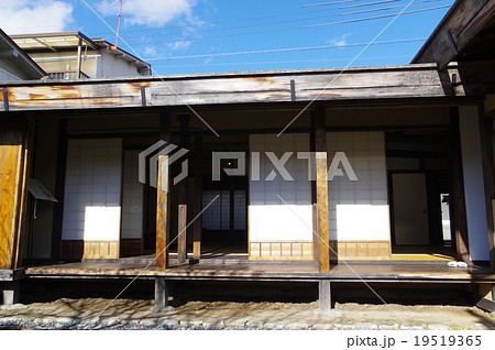 松本市重要文化財 高橋家住宅 縁側 松本藩の武家住宅 江戸時代の建築物の写真素材