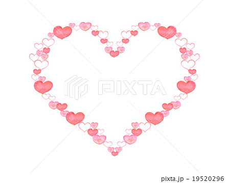 ハート 結婚 バレンタイン プロポーズ ブライダル かわいい ウェディング ピンク コピースペースのイラスト素材 19520296 Pixta