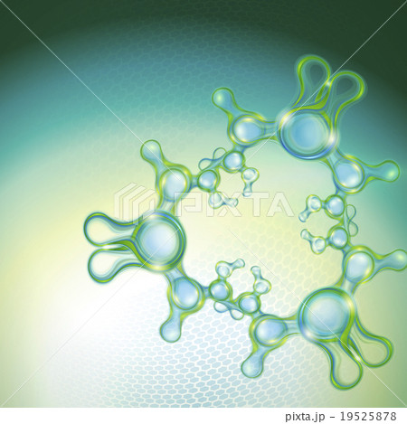 Abstract background with molecules 19525878