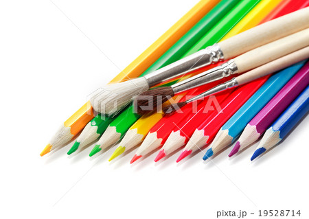 Colored Pencils And Brushes Colored Pencils And Brushes 19528714
