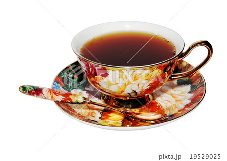 tea served in a beautiful cup tea served in a beautiful cup 19529025