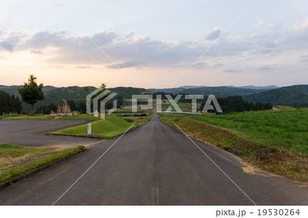 上原コスモス園　道　新潟県魚沼市 19530264
