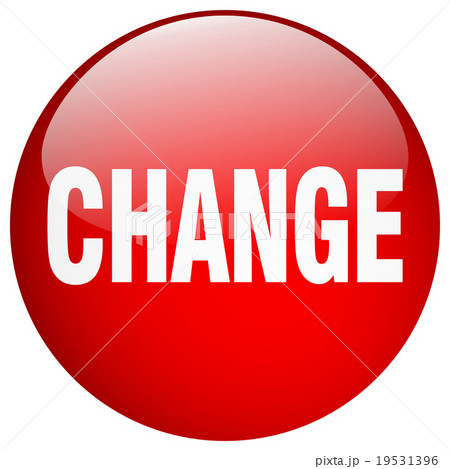 Change Red Round Gel Isolated Push Buttonのイラスト素材
