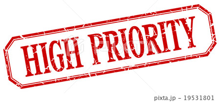 high priority square red grunge isolated label high priority square red grunge isolated label 19531801