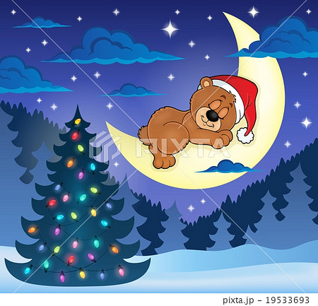 Christmas sleeping bear theme image 1 Christmas sleeping bear theme image 1 19533693