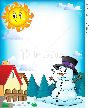 Melting snowman theme image 3 Melting snowman theme image 3 19533721