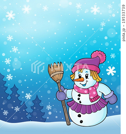 Winter snowwoman topic image 5 Winter snowwoman topic image 5 19533739