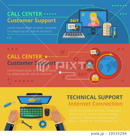 Support horizontal banner set 19535294