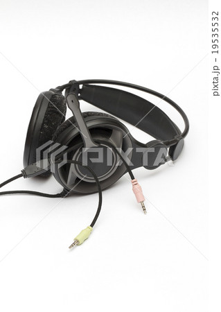 headphones on the white background headphones on the white background 19535532