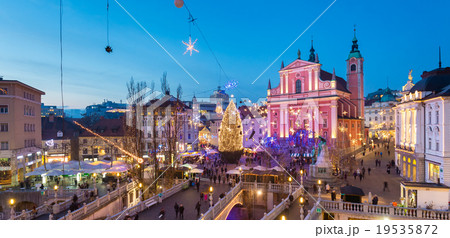 Ljubljana in Christmas time, Slovenia. Ljubljana in Christmas time, Slovenia. 19535872