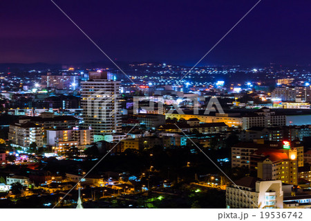 Pattaya City Thailand, Night Light 19536742