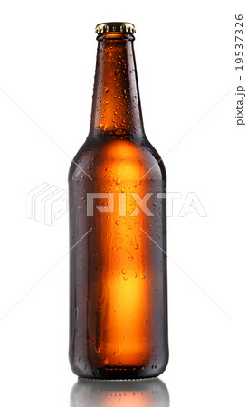 Dark beer bottle 19537326
