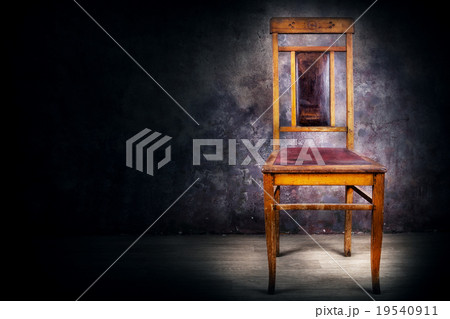 Antique chair with back Antique chair with back 19540911