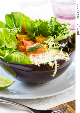 Smoked salmon salad Smoked salmon salad 19541777