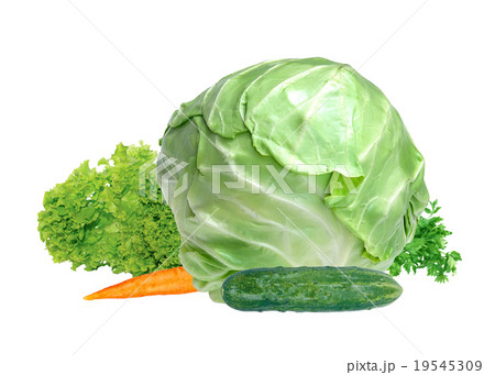 fresh vegetables isolated on white 19545309