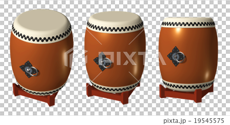 和太鼓+四角の太鼓台3D 和太鼓+四角の太鼓台3D 19545575