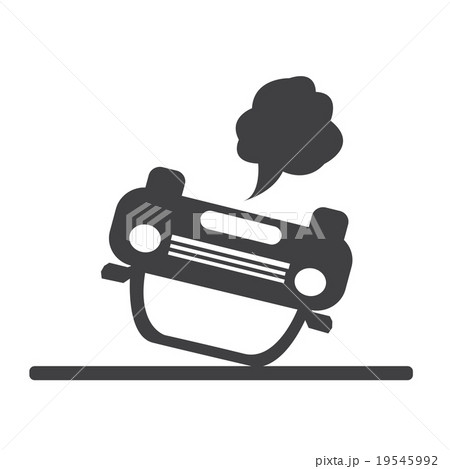 car auto accident icon car auto accident icon 19545992