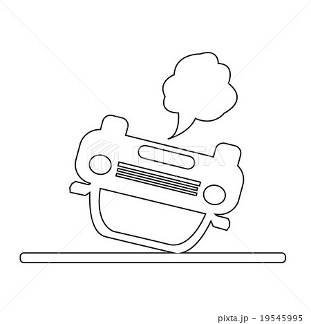 car auto accident icon 19545995