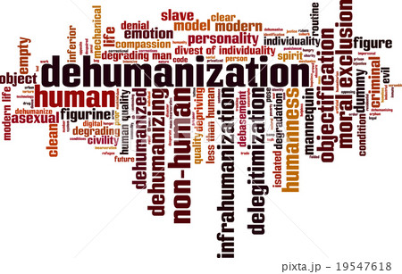 Dehumanization word cloud 19547618
